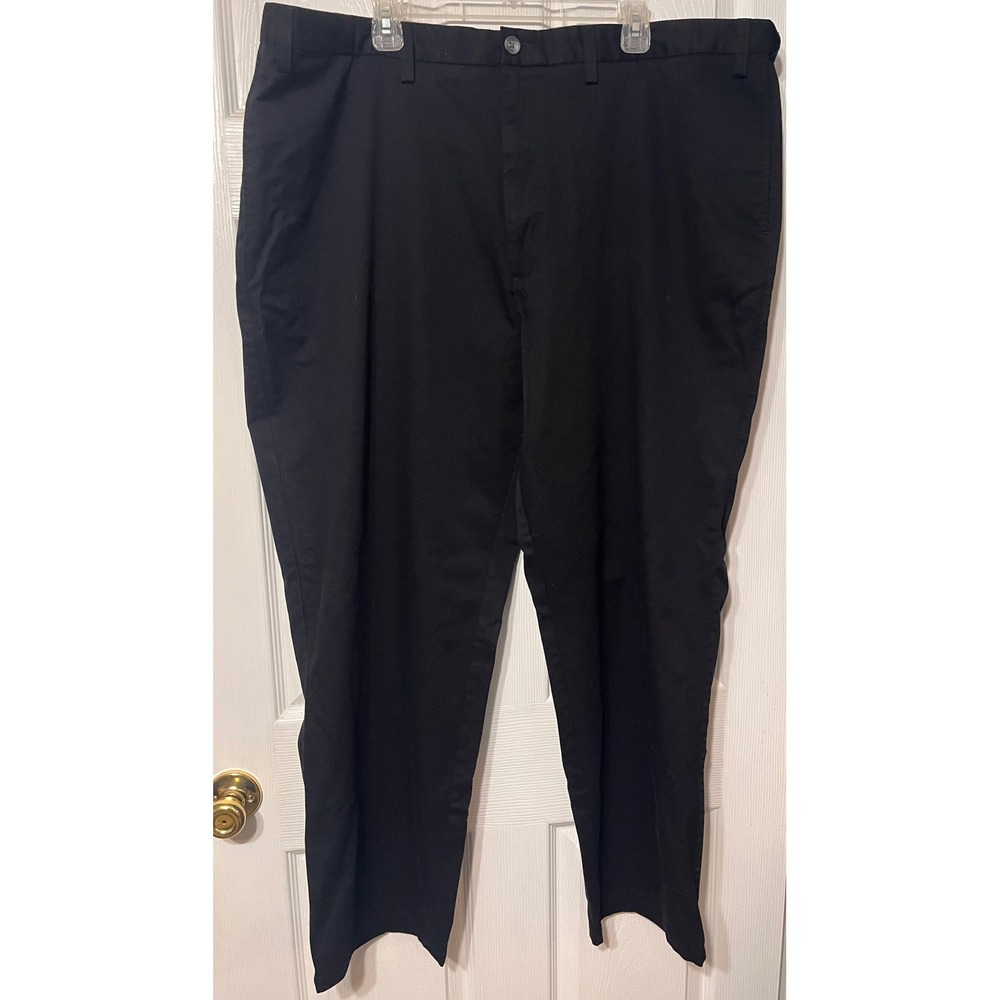 The Foundry Mens Comfort Stretch Black‎ Worry Free Dress Pants Size 48x32